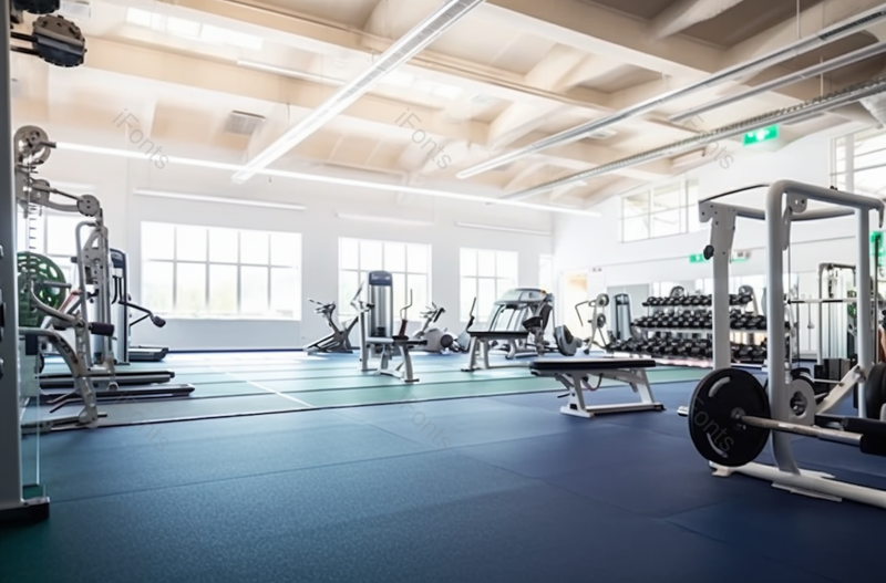 室内无人健身房运动器械力量训练白色拍摄,高清,摄影图,摄影图片,图片大全,摄影图免费下载